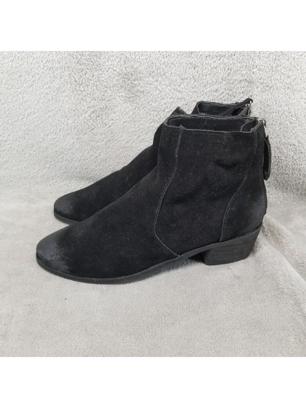 Dolce Vita Shoes Womens 8 Black Suede Kat Ankle Boots *Read*